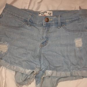 Abercrombie light wash shorts